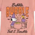 thumbnail image 3 of Peanuts - Bubble Bubble Toil Trouble - Toddler & Youth Girls Short Sleeve Graphic T-Shirt, 3 of 6