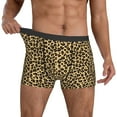 thumbnail image 3 of Men's Boxer Briefs, Leopard print trendy cool Soft Comfy Mens Underwear Boxer Briefs Breathable With Widen Waist, 3 of 7