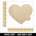 thumbnail image 2 of Heart with Paw Print Wood Shape Unfinished Piece Cutout Craft DIY Projects - 6.25 Inch Size - 1/4 Inch Thick, 2 of 7