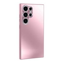 For Samsung Galaxy S25 Ultra Case for Women Men, Dual Color Stylish Matte Back Cover Slim Rugged Shockproof Anti-Scratch Camera Lens Protective Bumper Phone Case for Galaxy S25 Ultra, Pink
