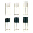 thumbnail image 7 of Sylvtty Ceramic Flower Pot with Metal Stand Floor Standing Flowerpot Holder Iron Frame for Heavy-Duty Pots Offices Homes Indoor Display, 7 of 7