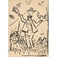 thumbnail image 3 of Arnold Peter Weisz-Kubínčan 18x24 Black Modern Framed Museum Art Print Titled - Study to Joy (1979), 3 of 5