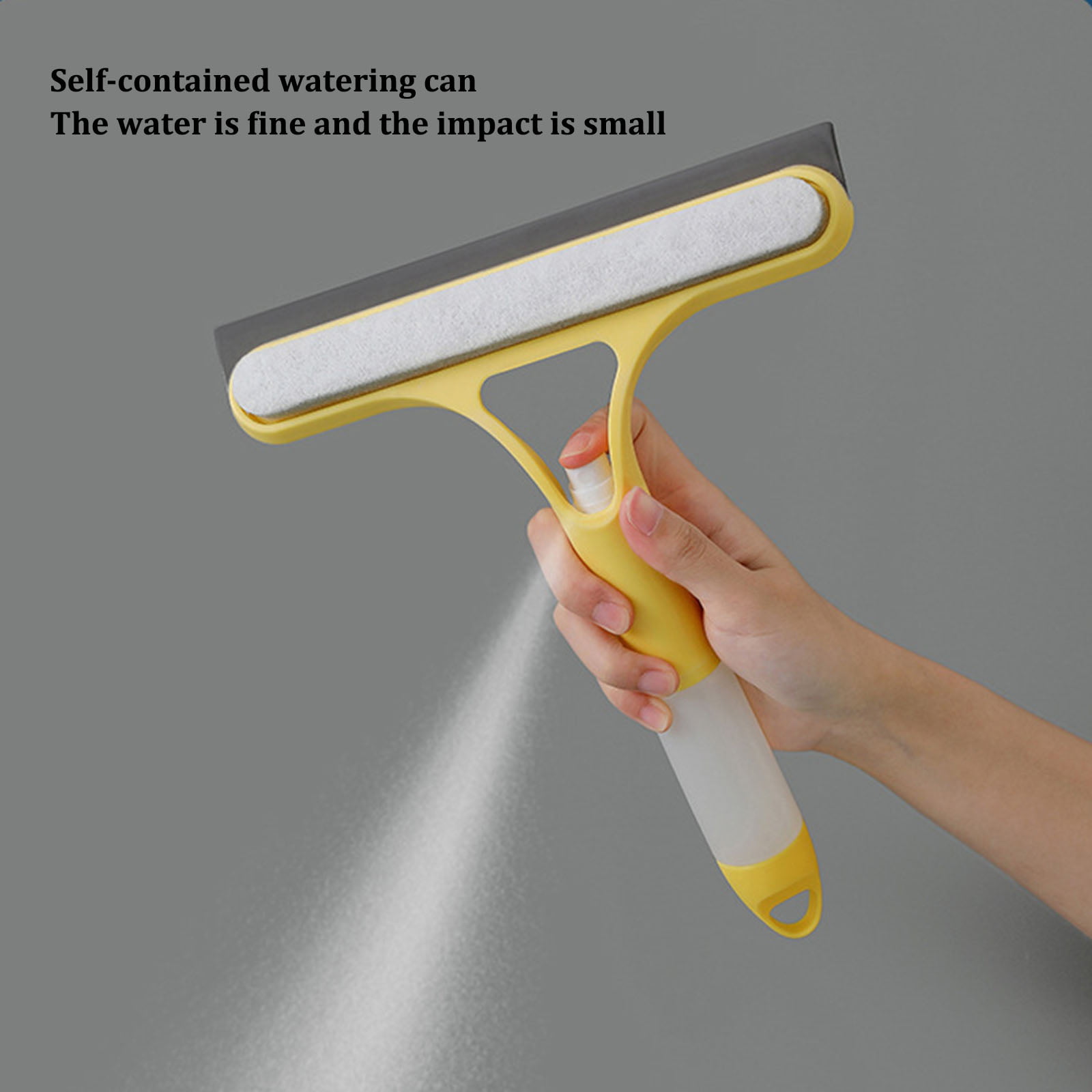 Eyliden Window Scrubber with Patent Water Collection System, Soft Silicone  Squeegee & Sponge Window Scrubber and Sewage Catcher Bottle - 3 in 1 Window