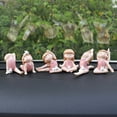thumbnail image 4 of Yoga Poses Figurines, Lovely Bunny Girl Statue Crafts Sculpture ,Yoga Pose Figure for Home Office Gift Decoration, 4 of 9