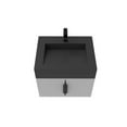 thumbnail image 4 of Nile 24" Gray Wood Floating Vanity with Black Top and Black Trim, 4 of 10