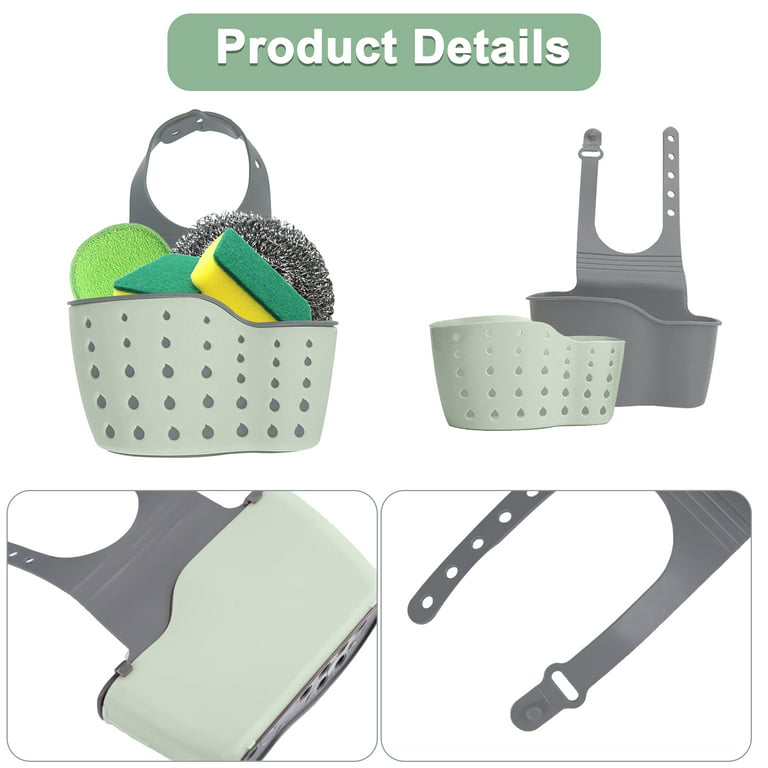 Kitchen Sponge Holder, Dish Brush Holder, Slim Sink Organization/Draining  Basket/Liquid Drainer/Water Trough Rack, Kitchen Essential Tools