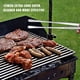 thumbnail image 4 of Pinzas de cocina de acero inoxidable extralargas de 12 pulgadas, 2 uds., pinzas de cocina con puntas redondas, pinzas de cocina para barbacoa, barbacoa, Pasta TUNC Sencillez, 4 of 5
