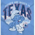 thumbnail image 2 of Texas Bigger Funny Lone Star Smurfs Men's Graphic T Shirt Tees Brisco Brands M, 2 of 6