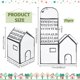 thumbnail image 2 of 25 cajas de regalo con forma de casa de 8,4 x 8,4 x 14 cm, de papel blanco, para dulces, cajas de cartón para bodas, baby showers, fiestas de cumpleaños., 2 of 9