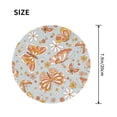 thumbnail image 3 of Disketp Retro Floral Butterfly Small Mouse Pad 7.9x7.9 Inches,Washable Round Mousepad For Office Laptop Computer,Non-Slip Rubber Base Mouse Pads For Wireless Mouse, 3 of 9