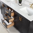 thumbnail image 6 of Pemberly Row 72" Double Bathroom Vanity Set in Black Oak without Mirror, 6 of 9