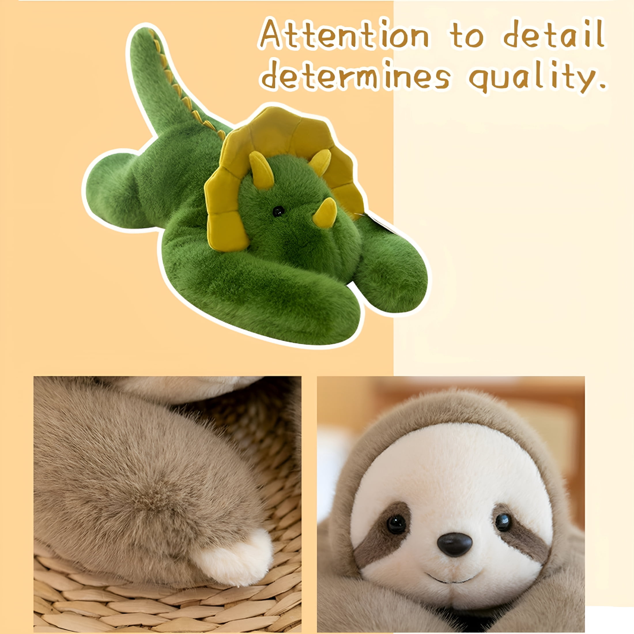 CYFW 2026 New Emotional Support Plush,Weighted Stuffed Animals for Adults,18In Weighted Animals Sloth Stuffed Toys Hugging Pillow for Anxiety Relief Sleep Support for Birthday Gifts Presents (Sloth)