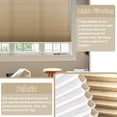 thumbnail image 4 of Keego Printed Cordless Celluar Shades Semi Blackout Honeycomb Window Blind Light Filtering Easy Install Beige Upper Case, Color004, 23"w x 52"h, 4 of 7