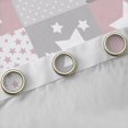 thumbnail image 4 of Feelyou Girly Grey Pink Plaid Blackout Curtains Set of 2 (52x84 Each), Fashion Polka Dots Window Curtains, Cartoon Patchwork Curtains and Drapes, Blackout Curtains Home Decor, 4 of 6