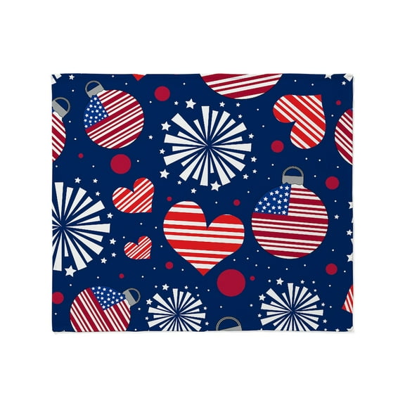 CafePress - 4Th Of July Pattern Throw Blanket - Soft Fleece Throw Blanket, 50"x60" for All Ages