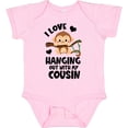 thumbnail image 3 of Inktastic Monkey I Love Hanging out with My Cousin Boys or Girls Baby Bodysuit, 3 of 5