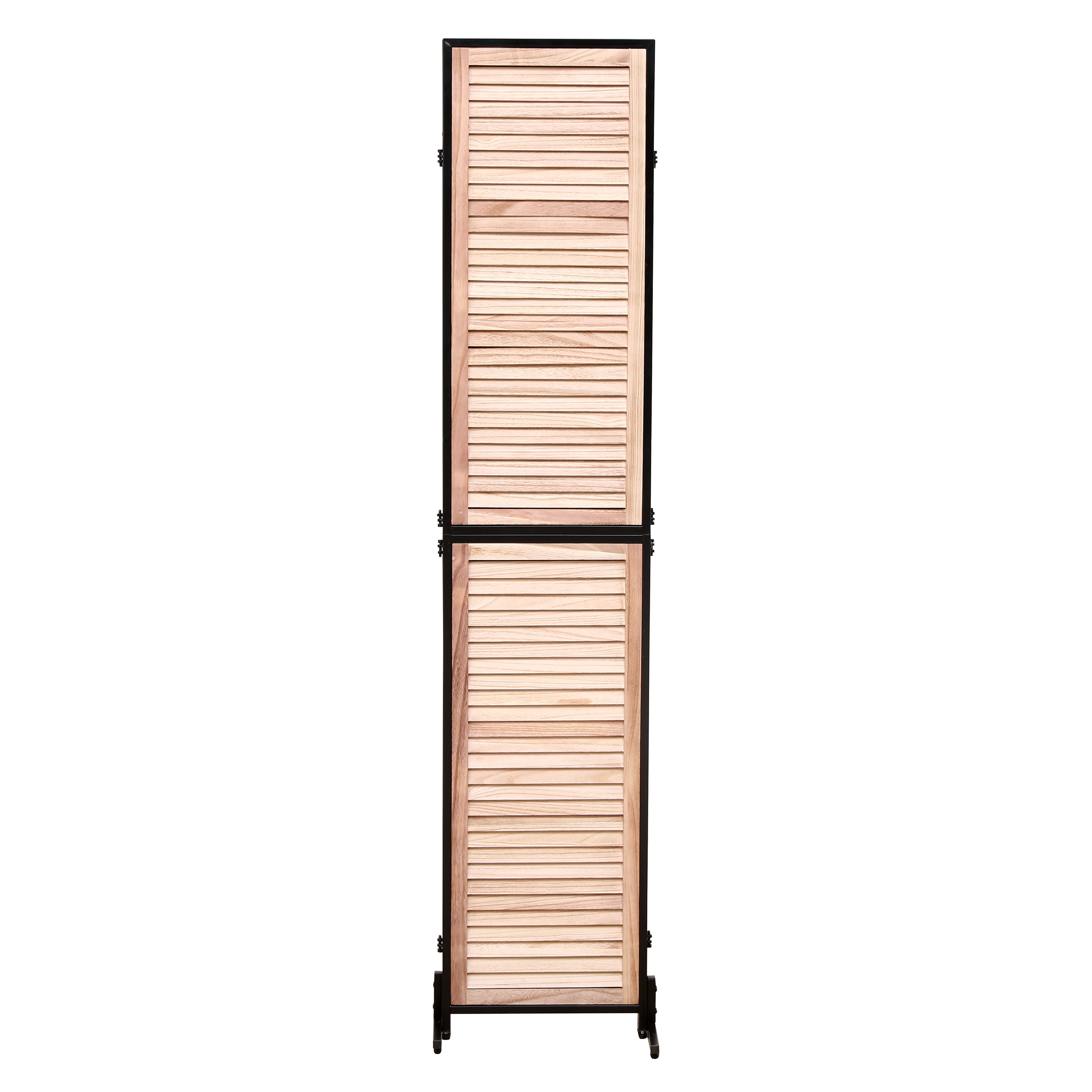 Miniyam 3 Panels Privacy Screen, 5.9 FT Tall Freestanding Folding Partition Wall Dividers Screen for Home Office Restaurant Bedroom, Natural