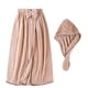 thumbnail image 1 of Falda de baño de vellón coral sin tirantes, gorro de ducha de vellón coral, traje absorbente suave que no suelta pelo fácilmente, 1 of 1