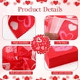 thumbnail image 3 of Valentine‘s Day Paper Napkins Red Heart Disposable Napkins Cocktail Engagement Napkins Dinner Lunch Red Heart Napkins for Valentine Wedding Anniversary Party Supplies, 3 of 4