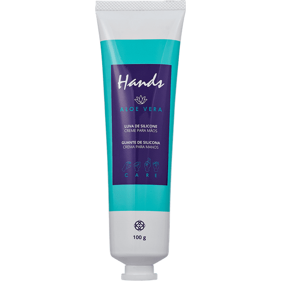 Crema para Manos Hinode HANDS Aloe Vera, Guante de silicona, Protección e Hidratación Profunda, 100g