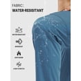 thumbnail image 4 of NORTHYARD Cargo Pants for Men Hiking Camping Lightweight Quick Dry Waterproof Outdoor Work Pant with Multipockets Dusty Blue M, 4 of 8