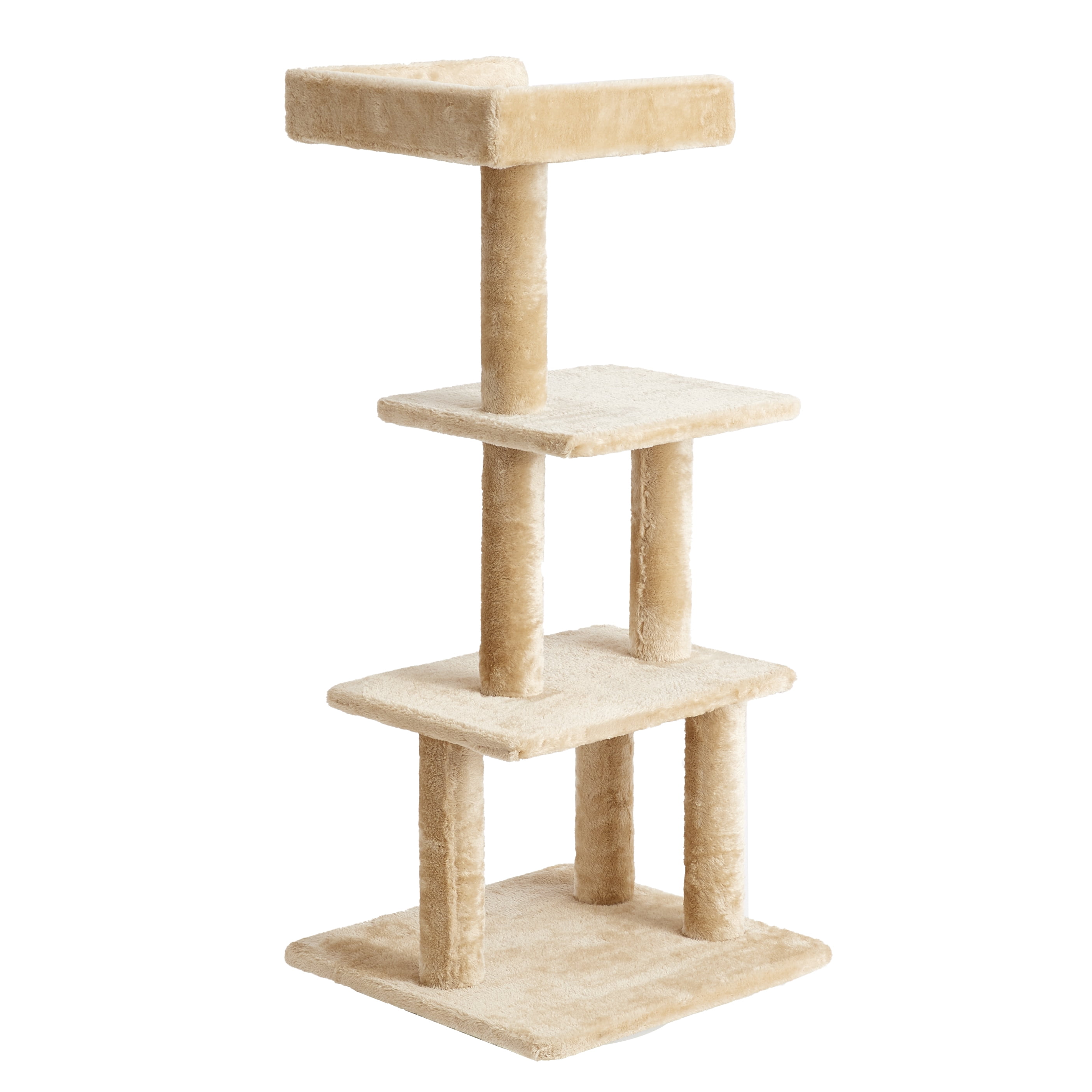 Two by Two Albany - Beige Scratching Post Cat Furniture - 44.1 in. Tall