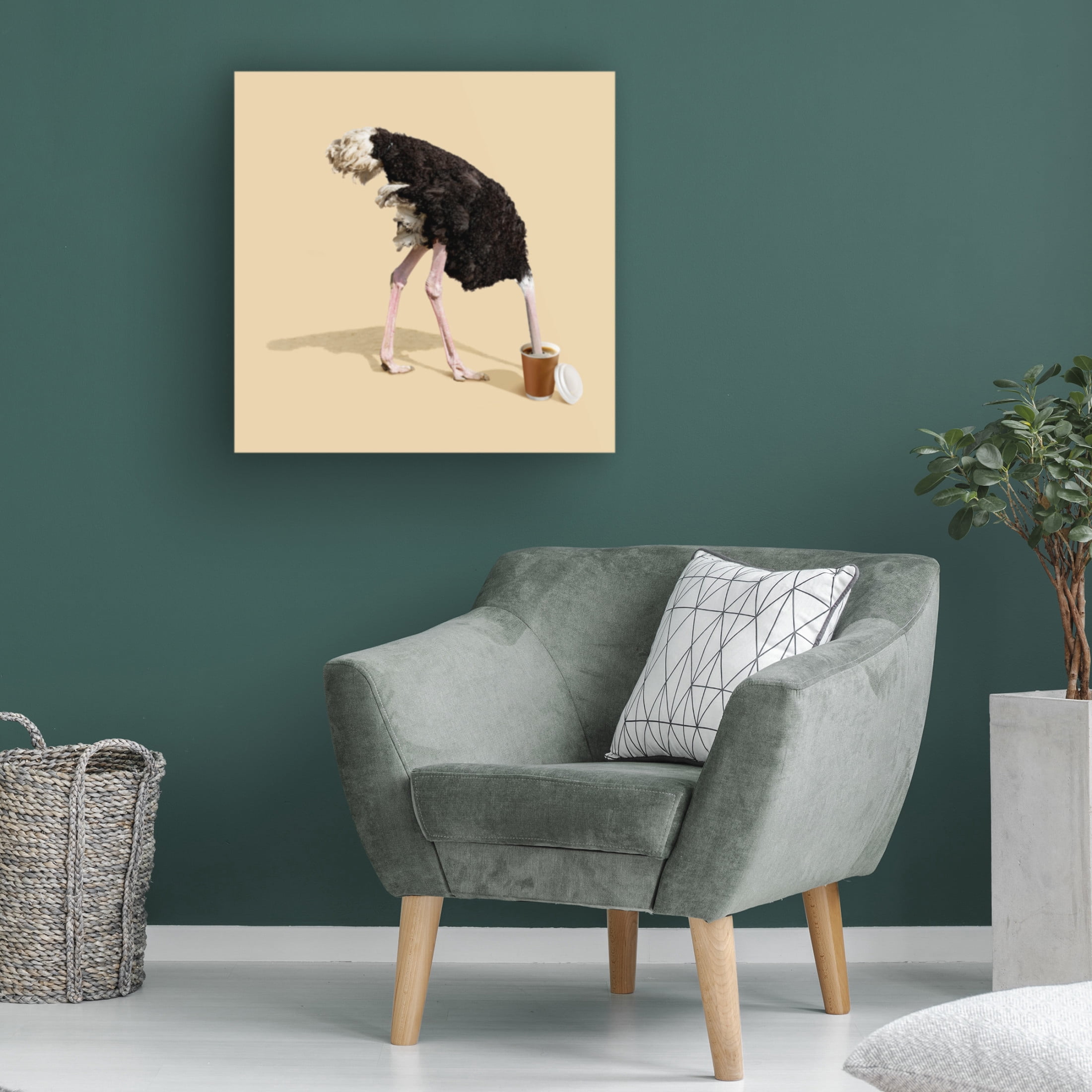 Trademark Fine Art Artem Pozdniakov Dive in Coffee Canvas Wall Art