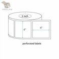 thumbnail image 1 of 4x4 375 Per Roll Direct Thermal Labels with Perforated Line (20 Rolls), 1 of 4