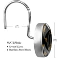 thumbnail image 3 of HemaKayy 12 Pcs Decorative Shower Curtain Hooks - Stainless Steel Rings for Bathroom Décor - Easy Glide & Secure Hold - Perfect Decoration for Bathroom Shower Rods - Flying Insect Bee, 3 of 5