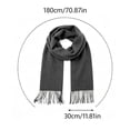 thumbnail image 4 of LUVDA Knit Scarf Wrap for Women Solid Long Fringe Warm Casual Fall Winter, 4 of 5