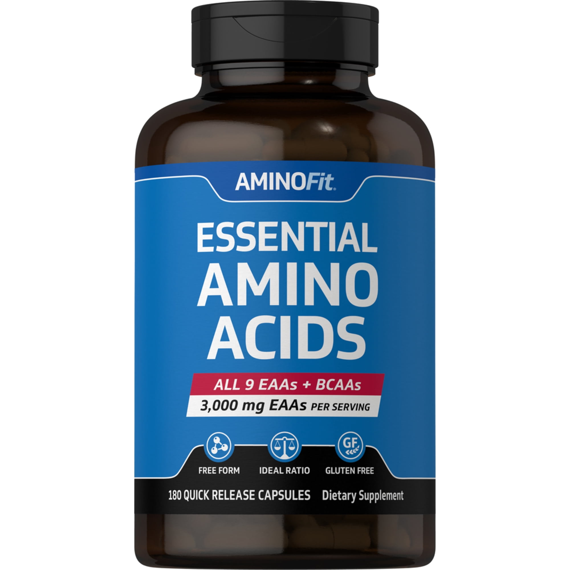Amino Acid Supplement | 180 Capsules | For Men and Women | by Fitness Labs