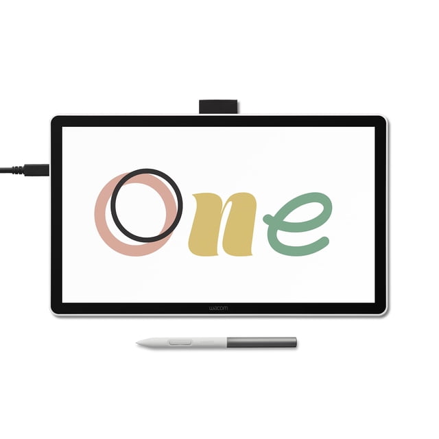 Tableta de Dibujo Wacom One 14" Pantalla HD Lápiz Sin Batería