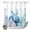 White, variant on No Hook Shower Curtain, Teal Sea Turtle Shower Curtains for Bathroom with See Through Top Window, Summer Coastal Coral Ocean Waterproof & Washable Bath Curtain Stand Up Stall 36"x72"