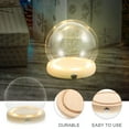 thumbnail image 3 of OULII Glass Dome Display Case for Packing with Wooden Base Transparent Glass Cover Perfect for Floral Decor 10.5 inches, 3 of 4