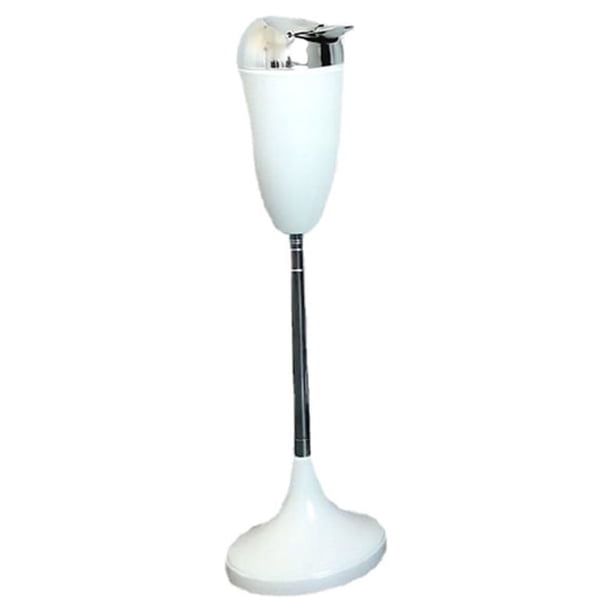 Monstrate Cenicero de pie ABS estirable para interiores y exteriores, jardín, parque, patio, baño doméstico, cenicero para sala de estar con encendedores Blanco