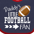 thumbnail image 4 of Inktastic Daddy's Little Football Fan Boys or Girls Baby Bib, 4 of 4