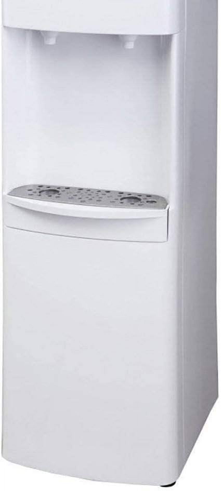Primo Top-Loading Water Dispenser - Hot and Cold, Child Safety Lock - 5 Gal, White