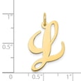 thumbnail image 3 of 14k Large Fancy Script Initial L Charm in 14k Yellow Gold, 3 of 3