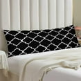 thumbnail image 2 of Black Body Pillow Cover Boho Aztec Modern Geometric Tribal Polyester Long Pillow Case Protector with Zipper Decorative Cushioned Covers Farmhouse Large Pillowcases for Couch,Bedroom,Home Gifts 20"x54", 2 of 6