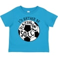 thumbnail image 3 of Inktastic I'd Rather Be Playing Soccer Boys or Girls Toddler T-Shirt, 3 of 5