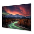 thumbnail image 2 of Designart "Northern Lights Beauty in Yukon II" Canada Metal Wall Decor, 2 of 5