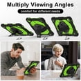 thumbnail image 6 of Heavy Duty Shockproof Case for Samsung Galaxy Tab S11,Anti drop silicone+PC Layer Protective Case 360 ° Rotating Handle Stand ,Shoulder Strap,Yellow,For Galaxy Tab S11, 6 of 9