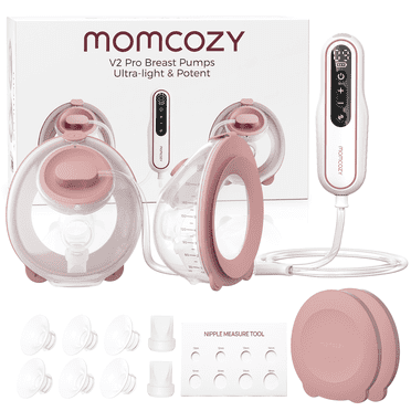 Momcozy Breast Pump V2 Pro Hospital-Grade, Upgraded Electric Wearable Breast Pump, 24mm