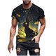 thumbnail image 2 of Tops para hombre, blusas y camisas de manga corta con cuello redondo para hombre, jersey informal con cuello redondo y estampado de Pascua para hombre, camisetas deportivas de manga corta, blusas de p, 2 of 5