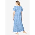 thumbnail image 2 of Dreams & Co. Plus Size Long Floral Print Cotton Gown, 2 of 6