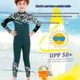 thumbnail image 4 of Pantalones largos de manga larga a prueba de desgaste resistentes a prueba de desgaste Trabajos de erupción de neoprófonos para niños y niñas Surfing Neopren Snorkel Trajes para niños verde oscuro tholdsy OD003682-02, 4 of 7