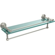 22" Gallery Glass Shelf with Towel Bar (Build to Order)
