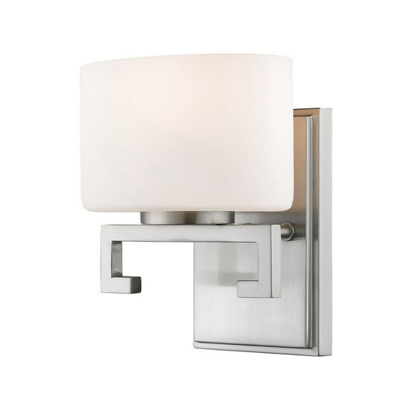 8W 1 Led Vanity Light Fixture in Fusion Style 6.75 inches Wide By 8.13 inches High-Brushed Nickel Finish Bailey Street Home 372-Bel-2750693