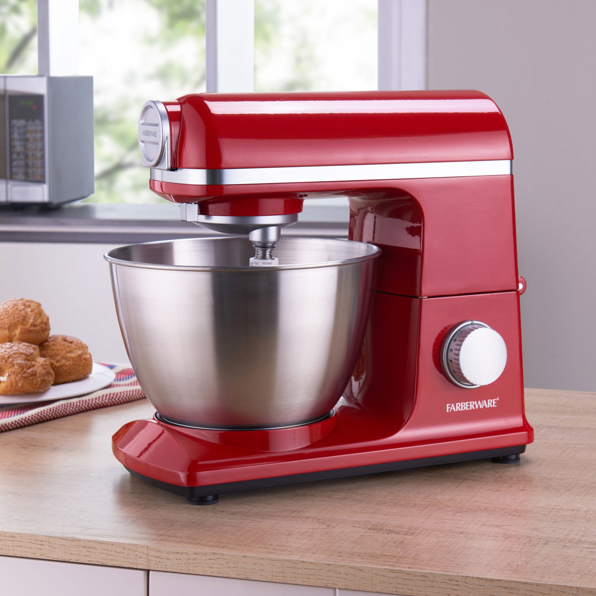 farberware 4.7 quart red stand mixer