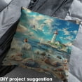 thumbnail image 2 of Castle Fairy Ocean Lighthouse Fabric by the Yard 5 Yards for Teens,Starfish Seashell Fabric for Sewing,Nautical Theme Home Decor Fabric by the Yard,Luxury Bedroom Decor, 2 of 6